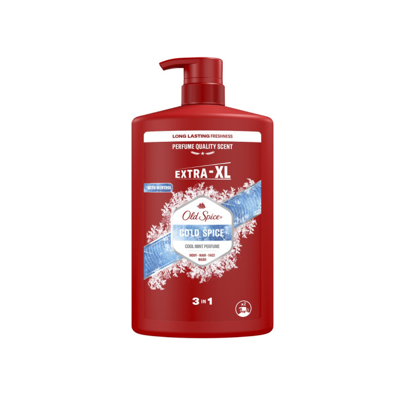 Old Spice Cold Spice sprchový gel 3 v 1 pro muže 1000 ml