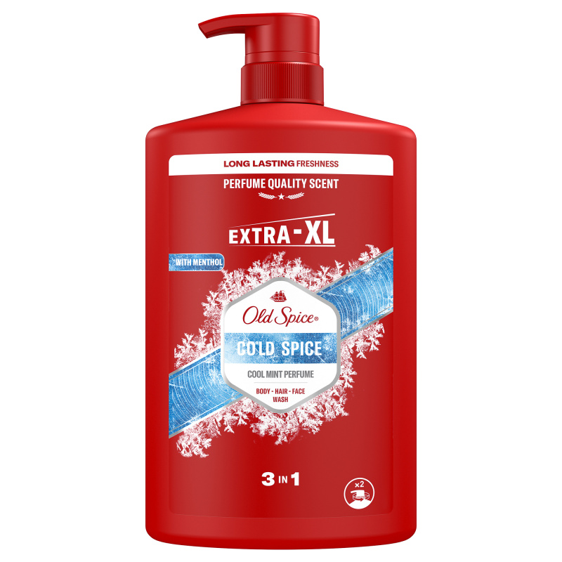 Old Spice Cold Spice sprchový gel 3 v 1 pro muže 1000 ml
