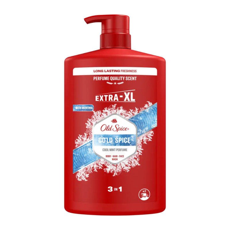 Old Spice Cold Spice sprchový gel 3 v 1 pro muže 1000 ml