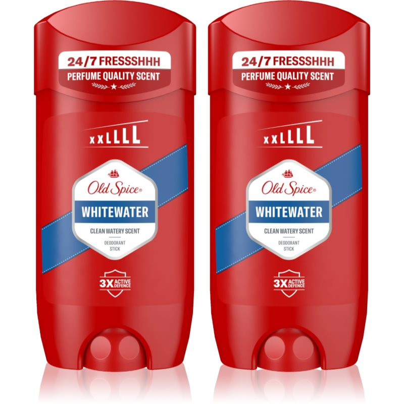 Old Spice Whitewater tuhý deodorant pro muže 2x85 ml