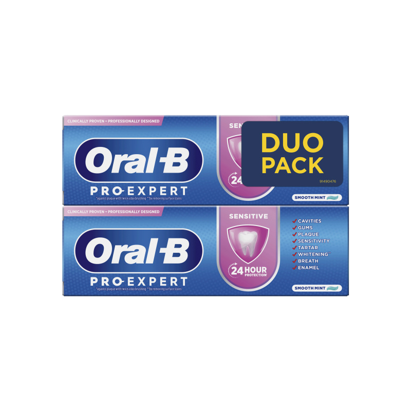 Oral B Pro Expert Sensitive zubní pasta pro citlivé zuby 2x75 ml