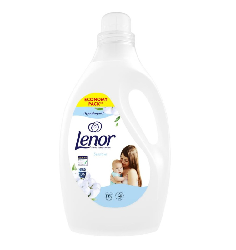 LENOR Sensitive Aviváž 126 praní 2,650 l