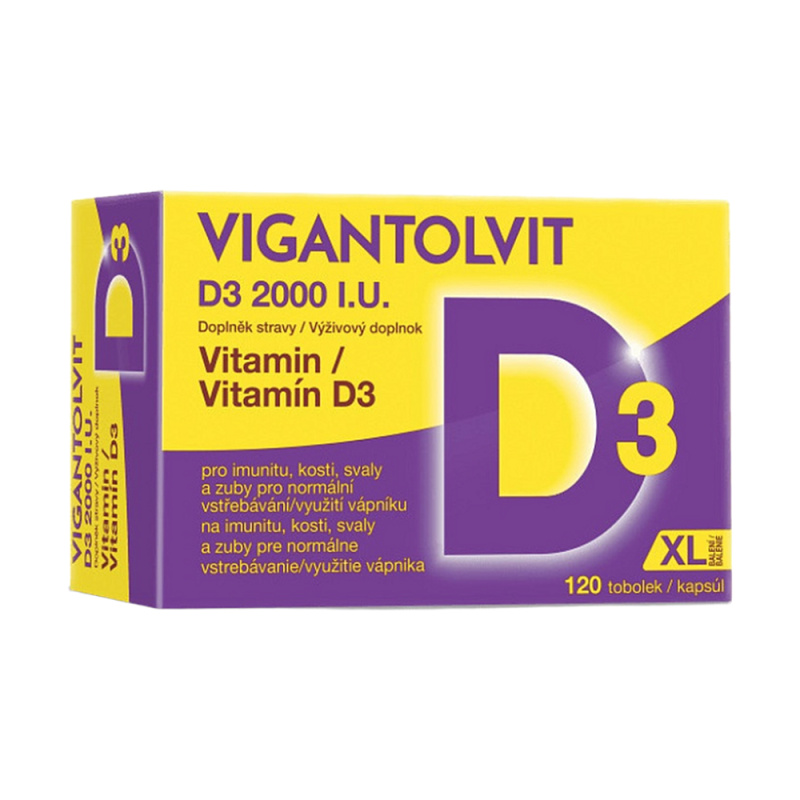 Vigantolvit Vitamin D3 2000 I.U. tob120