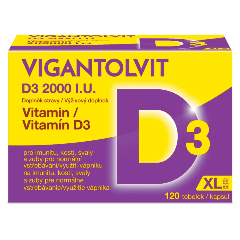 Vigantolvit Vitamin D3 2000 I.U. tob120