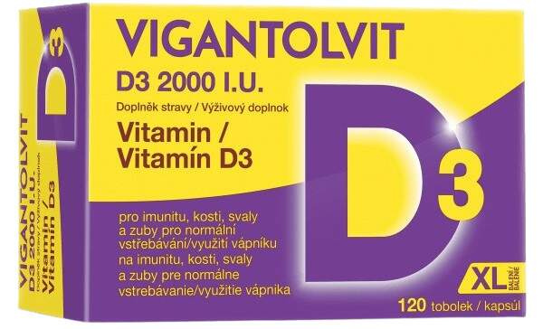 Vigantolvit Vitamin D3 2000 I.U. tob120