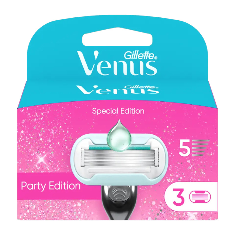Gillette Náhradní holicí hlavice Venus Party Edition 3 ks