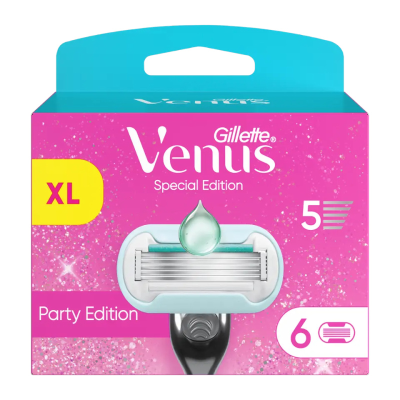 Gillette Náhradní holicí hlavice Venus Party Edition XL 6 ks