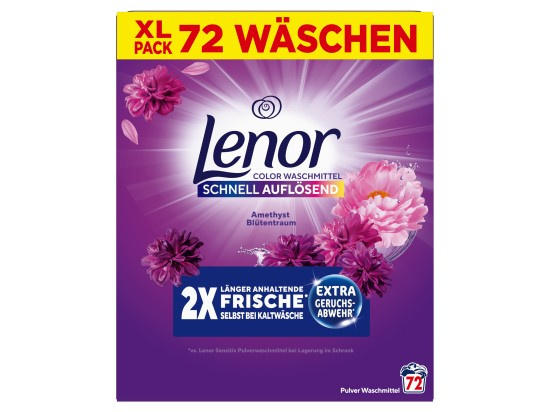 Lenor Amethyst Prací prášek na barevné prádlo 45 PD