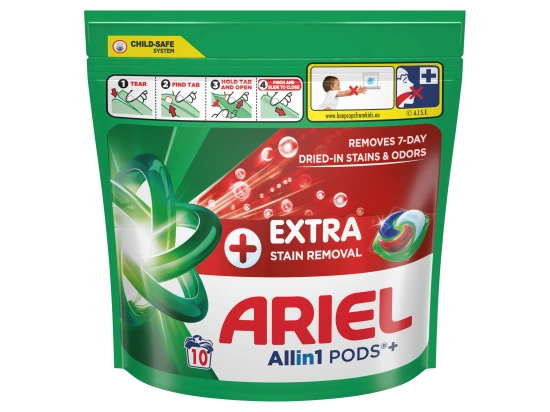 Ariel kaps (10PD/bal) Plus Extra Stain