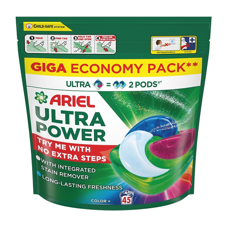 Ariel Ultra Power PODS kapsle na praní Color+