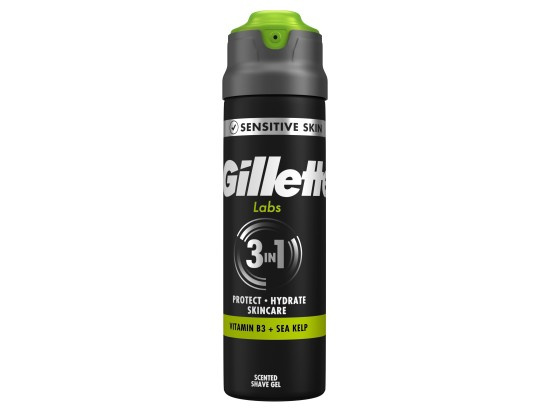 Gillette Labs pěnivý gel na holení 3 v 1 198 ml