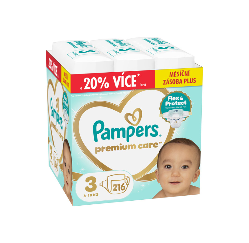 Pampers Premium Care jednorázové plenky 3 (6–10 kg)
