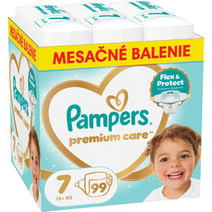 Pampers Premium Care jednorázové plenky 7 (15+ kg)