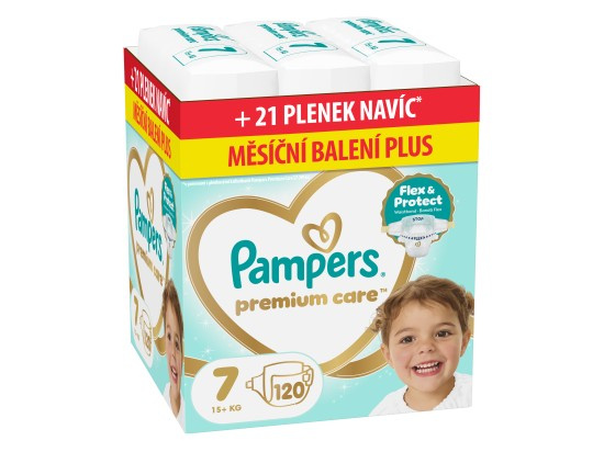 Pampers Premium Care jednorázové plenky 7 (15+ kg)