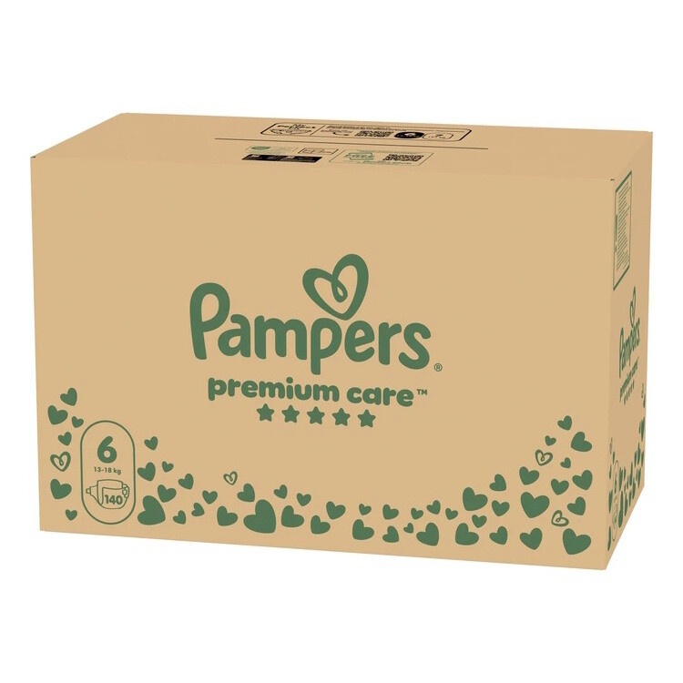Pampers Premium Care jednorázové plenky 6 (13–18 kg)