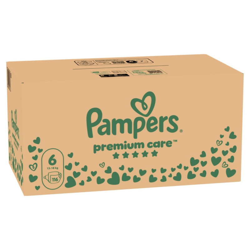 Pampers Premium Care jednorázové plenky 6 (13–18 kg)