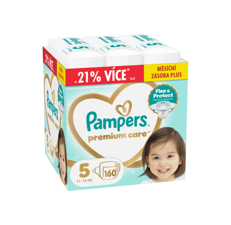 Pampers Premium Care jednorázové plenky 5 (11–16 kg)