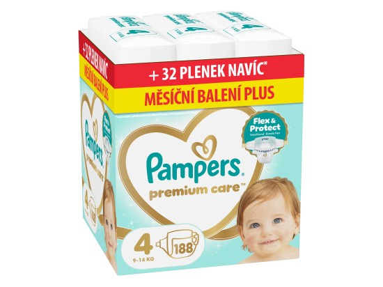 Pampers Premium Care jednorázové plenky 4 (9–14 kg)