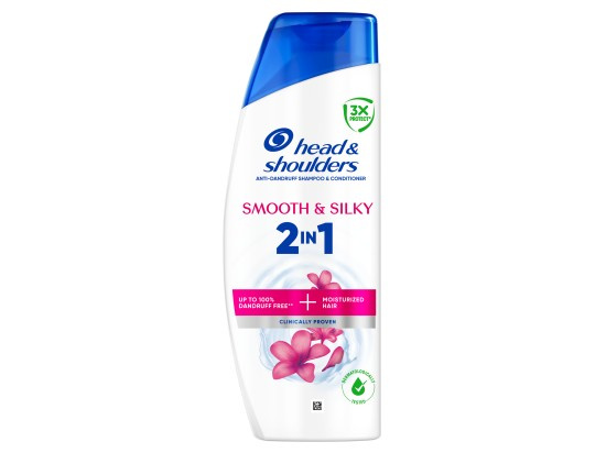 Head & Shoulders Smooth & Silky 2in1 šampon a kondicionér proti lupům 400 ml