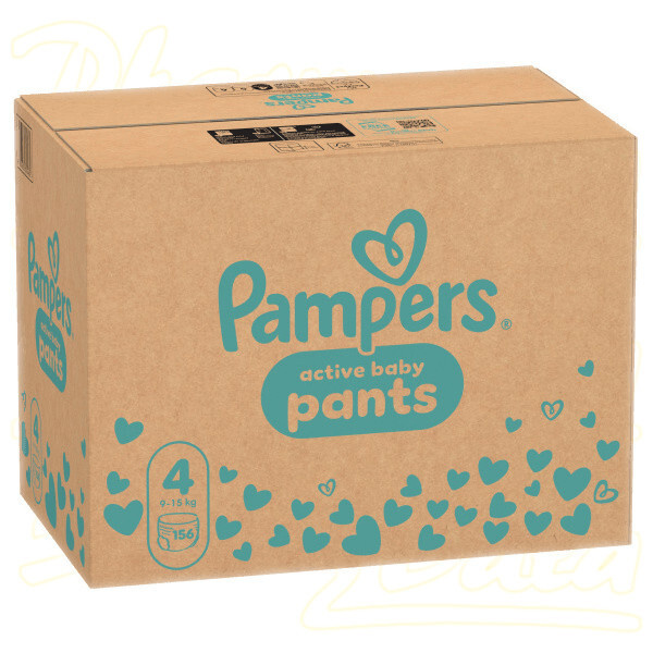 Pampers Active Baby plenkové kalhotky 4 (9–15 kg)