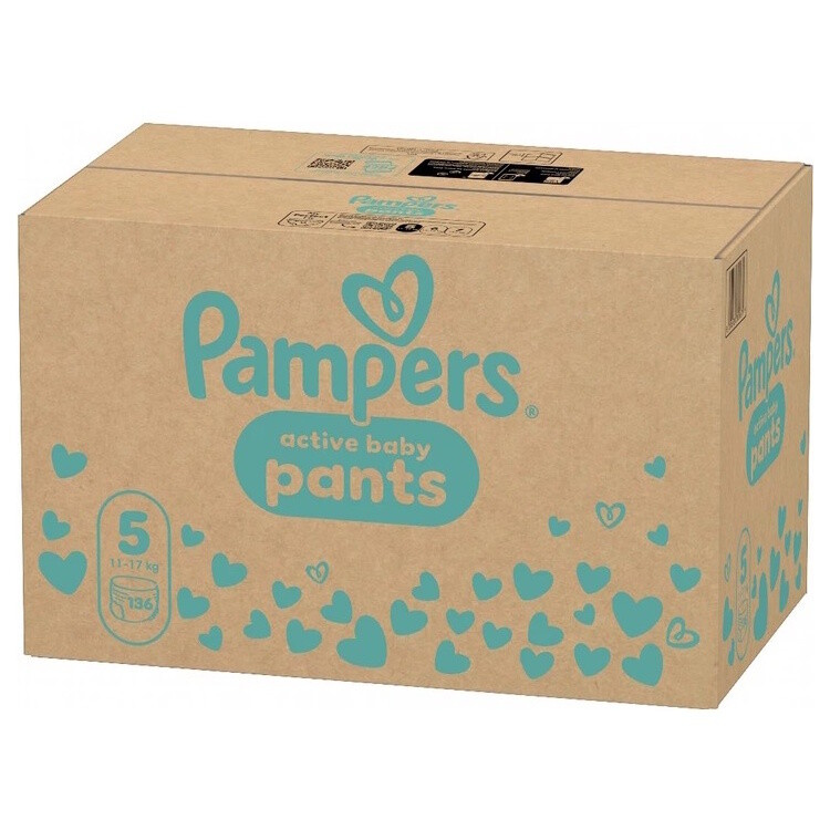 Pampers Active Baby plenkové kalhotky 5 (11–17 kg)