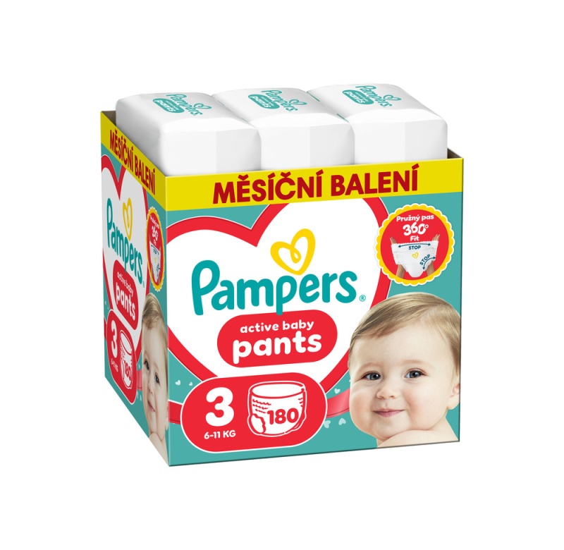 Pampers Active Baby plenkové kalhotky 3 (6–11 kg)