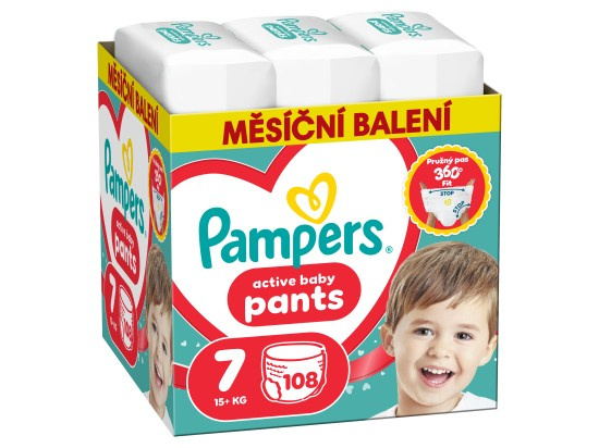 Pampers Active Baby plenkové kalhotky 7 (15+ kg)