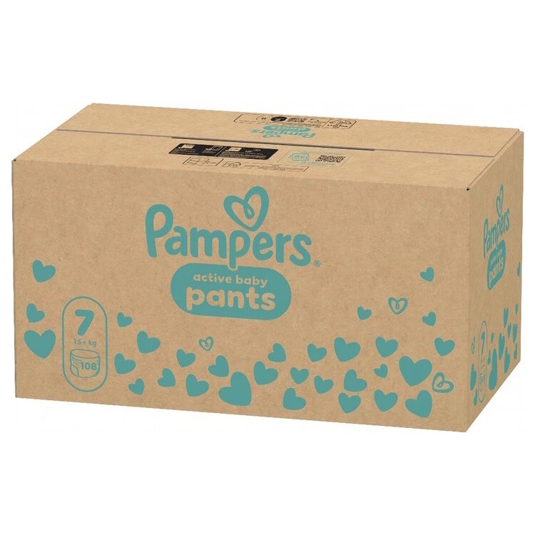 Pampers Active Baby plenkové kalhotky 7 (15+ kg)