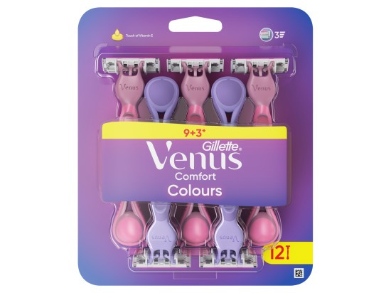 Gillette Venus Comfort Colours jednorázová holítka 12 ks