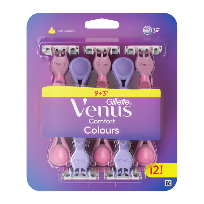 Gillette Venus Comfort Colours jednorázová holítka 12 ks