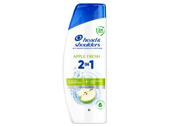 Head & Shoulders Apple Fresh 2in1 šampon a kondicionér proti lupům 400 ml