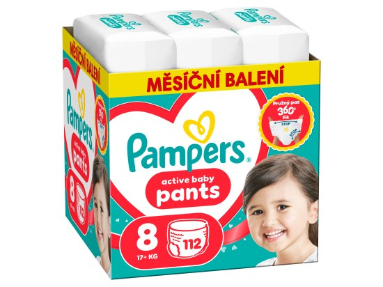 Pampers Active Baby plenkové kalhotky 8 (17+ kg)