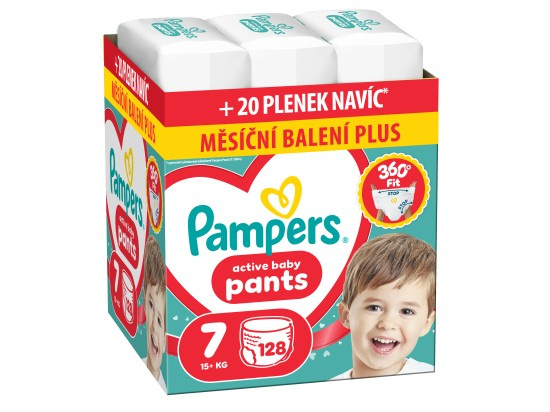 Pampers Active Baby plenkové kalhotky 7 (15+ kg)
