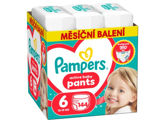 Pampers Active Baby plenkové kalhotky 6 (13–19 kg)