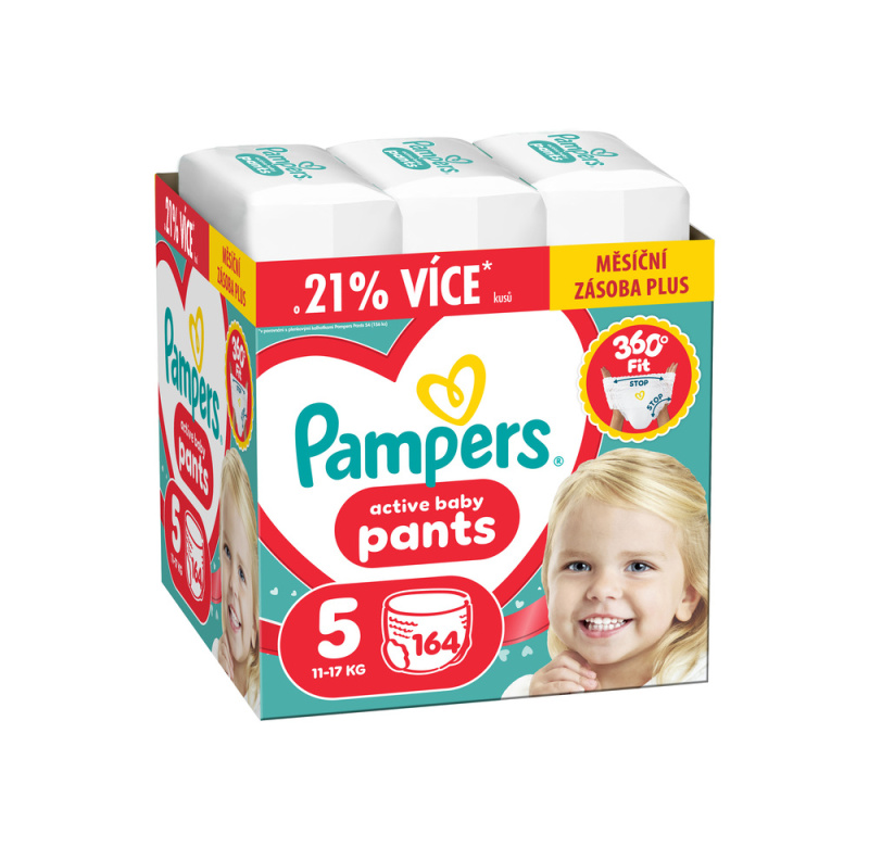 Pampers Active Baby plenkové kalhotky 5 (11–17 kg)