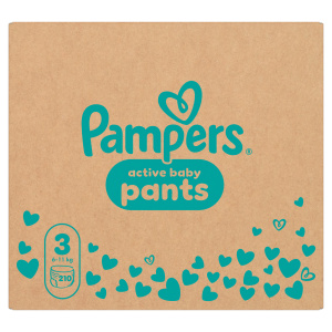 Pampers Active Baby plenkové kalhotky 3 (6–11 kg)
