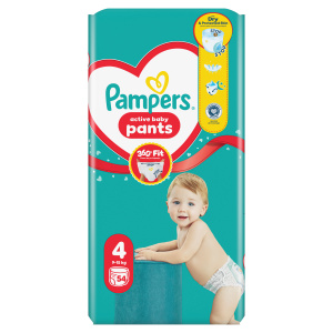 Pampers Active Baby plenkové kalhotky 4 (9–15 kg)