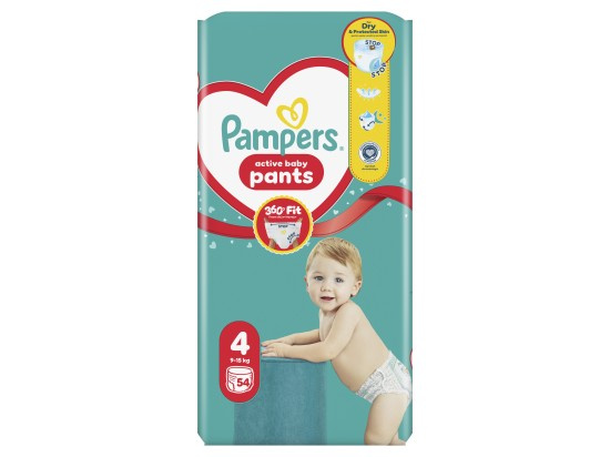 Pampers Active Baby plenkové kalhotky 4 (9–15 kg)