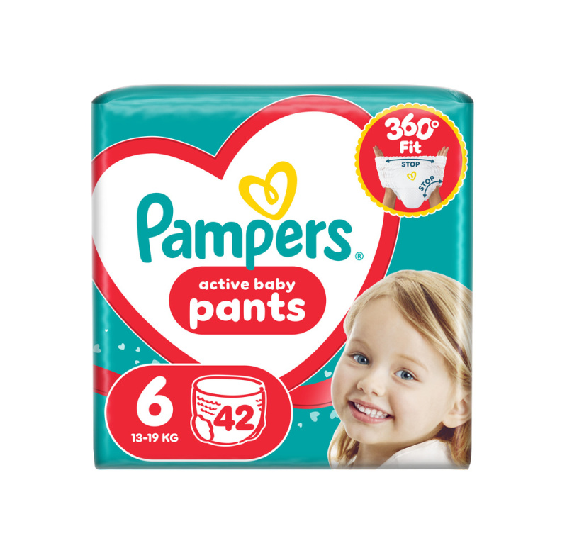 Pampers Active Baby plenkové kalhotky 6 (13–19 kg)