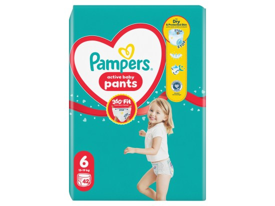 Pampers Active Baby plenkové kalhotky 6 (13–19 kg)