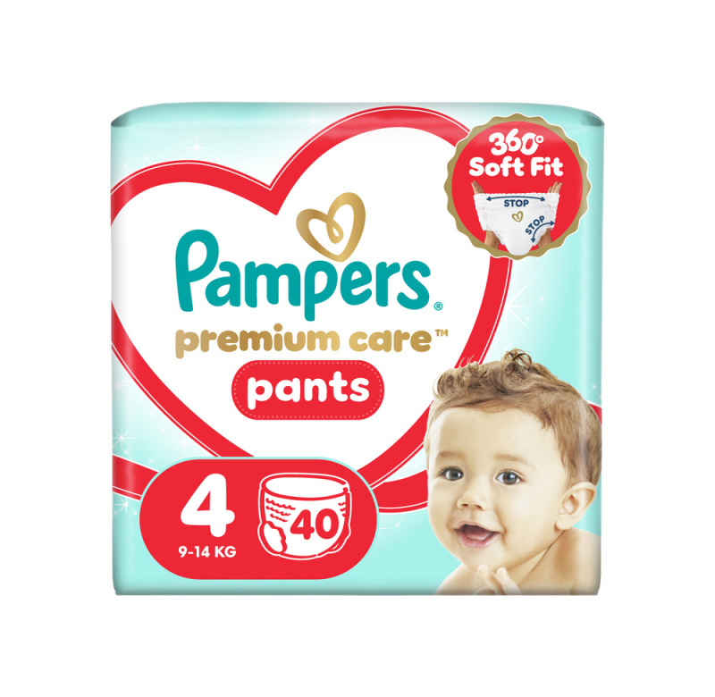 Pampers Pants Premium Care plenkové kalhotky 4 (9–14 kg)