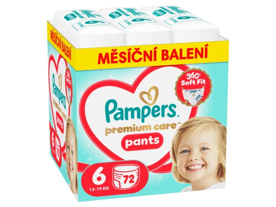 Pampers Premium Care plenkové kalhotky 6 (13–19 kg)