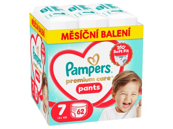 Pampers Pants Premium Care plenkové kalhotky 7 (15+ kg)