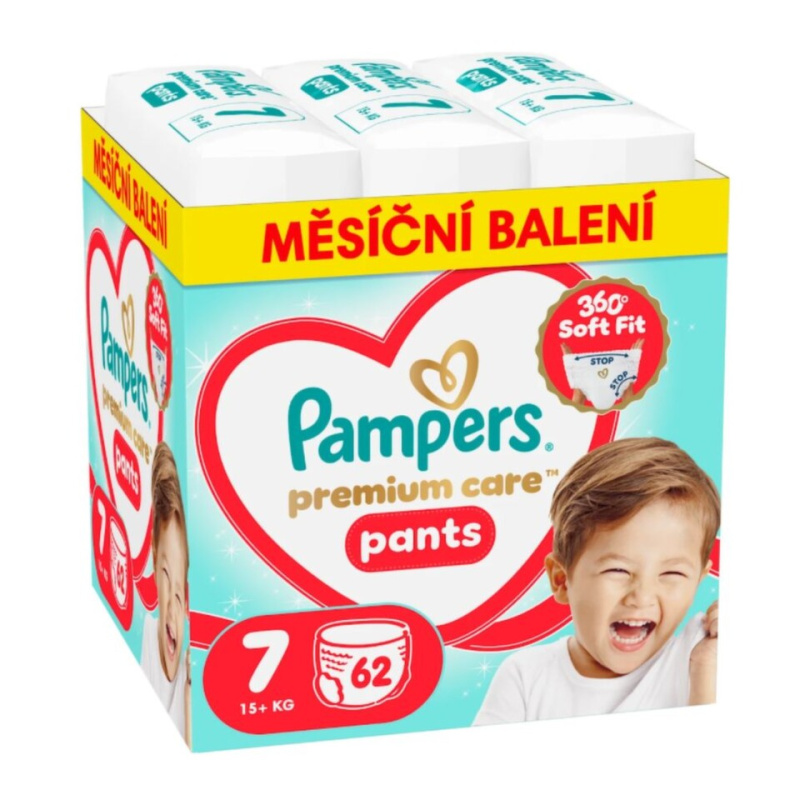 Pampers Pants Premium Care plenkové kalhotky 7 (15+ kg)