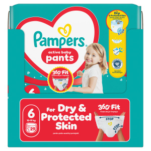 Pampers Active Baby plenkové kalhotky 6 (13–19 kg)