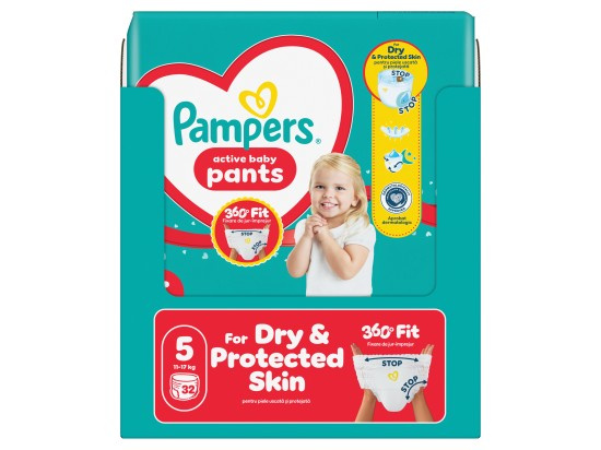 Pampers Active Baby plenkové kalhotky 5 (11–17 kg)