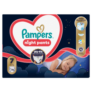Pampers Pants Night plenkové kalhotky 7 (15+ kg)