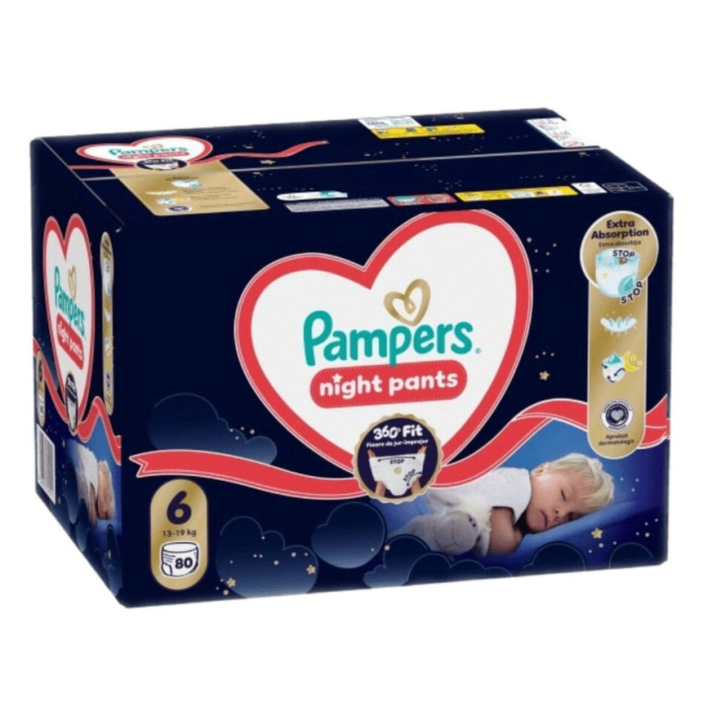 Pampers Pants Night plenkové kalhotky 6 (13–19 kg)