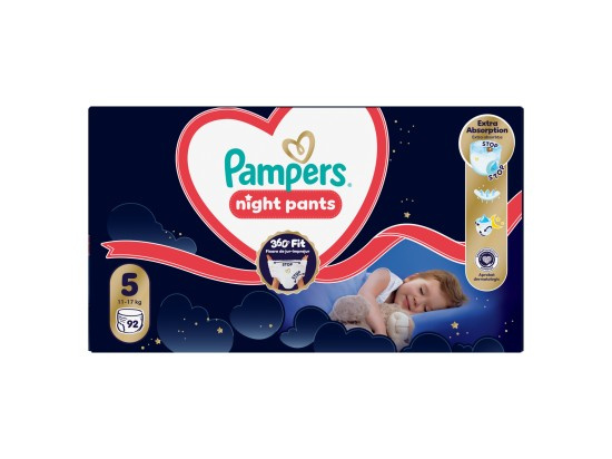 Pampers Pants Night plenkové kalhotky 5 (11–17 kg)