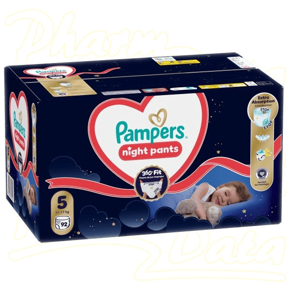 Pampers Pants Night plenkové kalhotky 5 (11–17 kg)